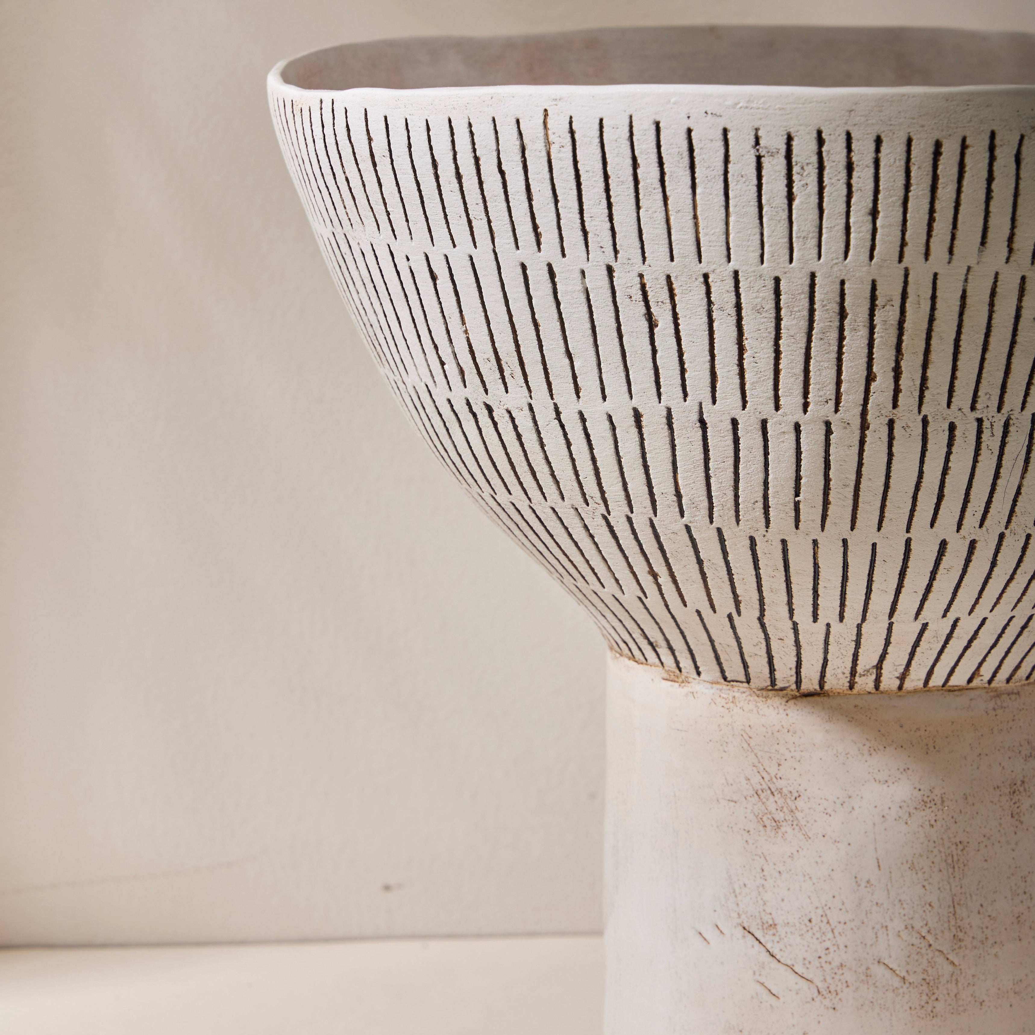 NABILA Elevated Ceramic Bowl by Shelley Maisel