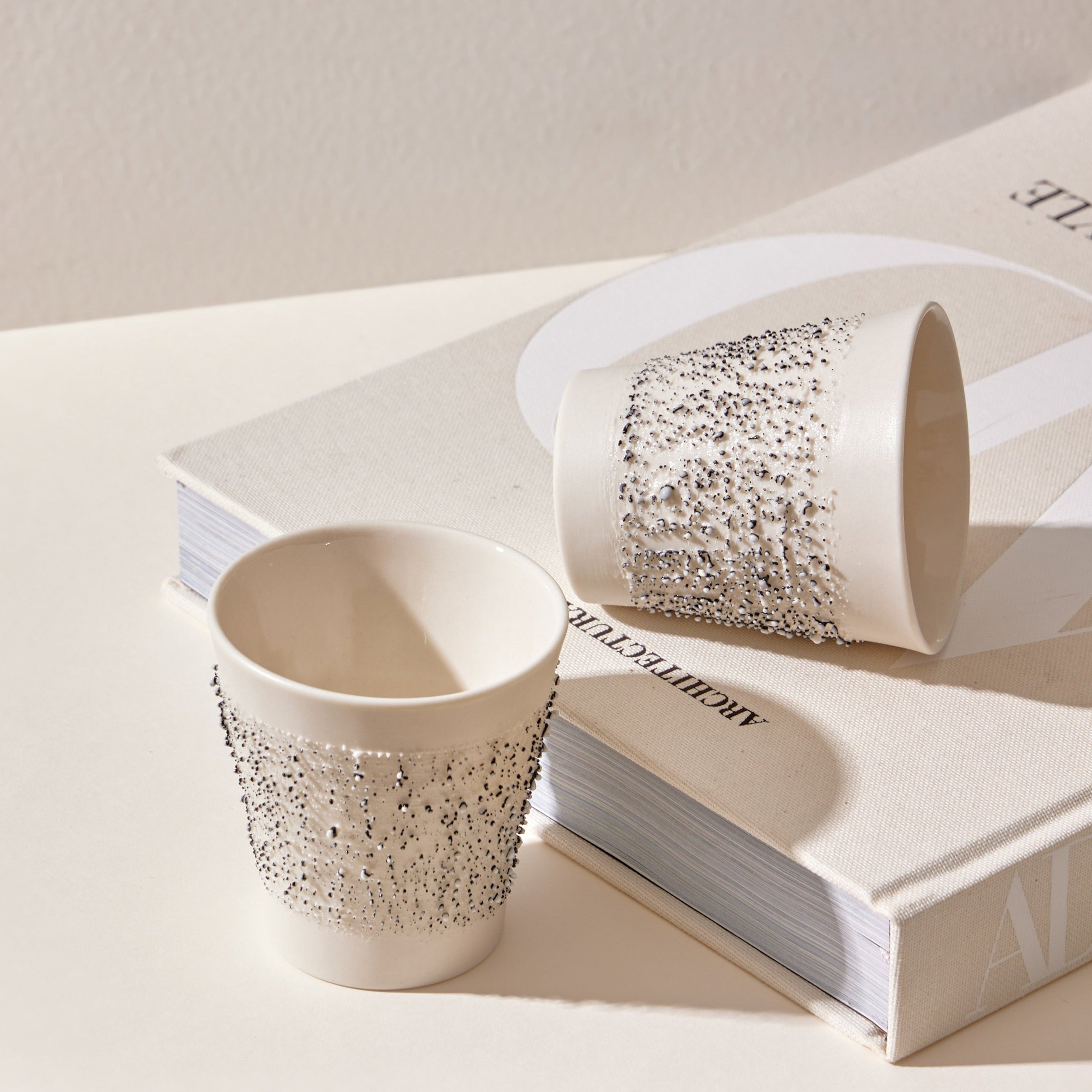 FAYE Porcelain Coffee Cups - Titanium Black