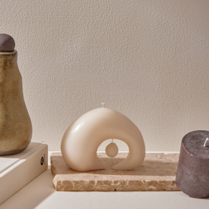 PEBBLE Sculptural Candle