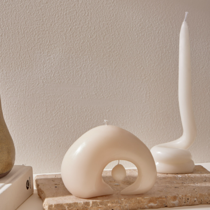 PEBBLE Sculptural Candle