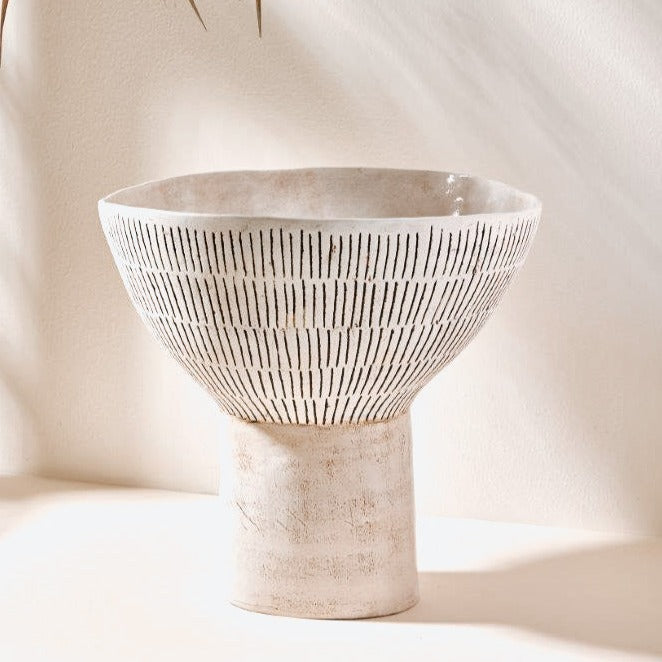 NABILA Elevated Ceramic Bowl by Shelley Maisel