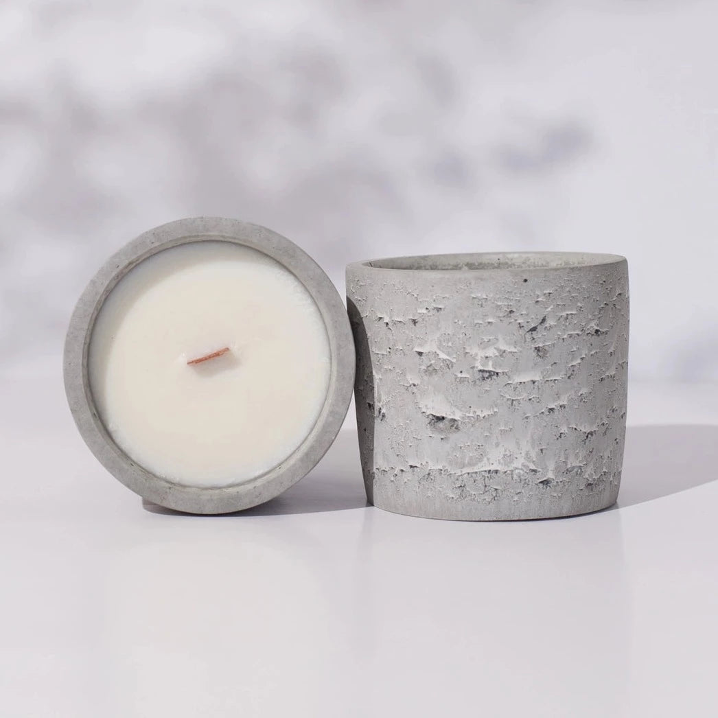 MARMO Coconut & Lime Soy Wax Candle | White Vessel